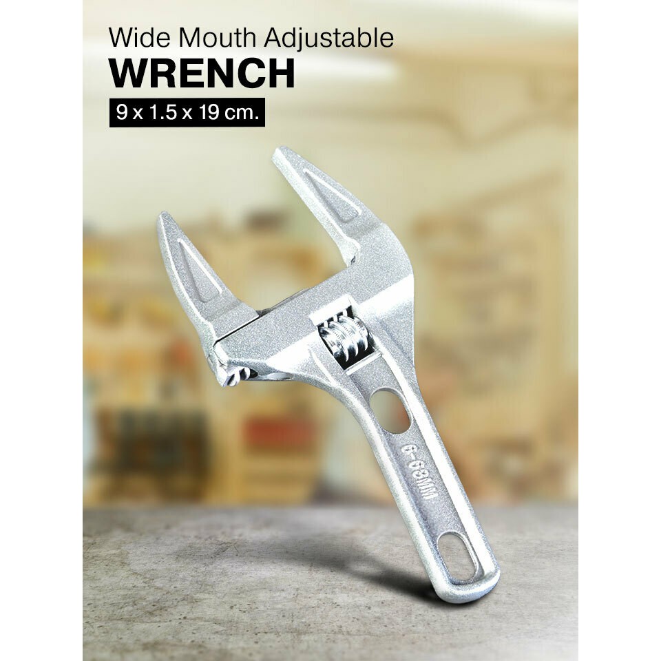 !!สินค้าขายดี!! ประแจเลื่อนปากกว้าง กุญแจเลื่อนปากกว้าง Wide Mouth Adjustable Wrench