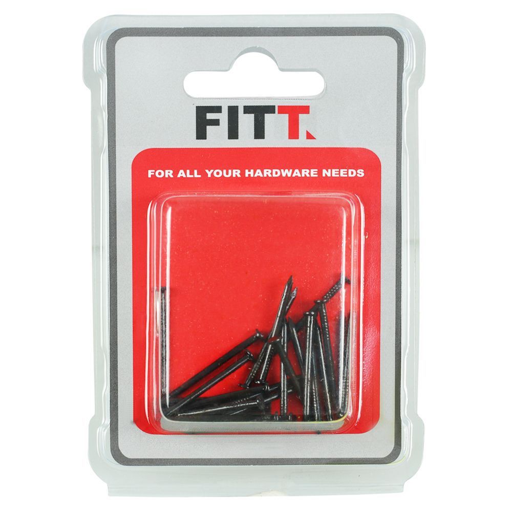 ตะปูคอนกรีตดำ FITT 30x2MM 25 ตัวอุปกรณ์ยึดติดสกรู, น๊อตและแหวน