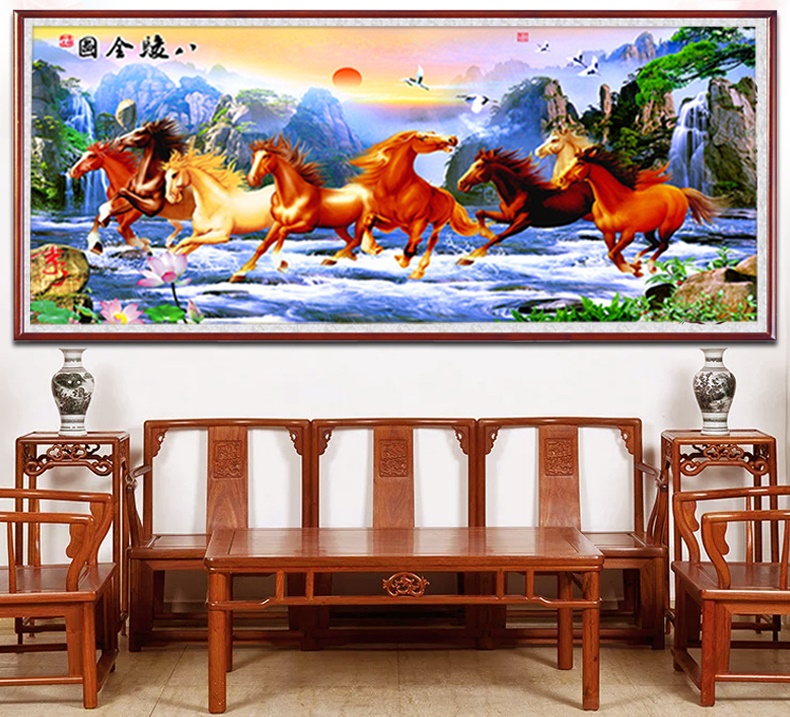 เจ้าแม่กวนอิม นั้งดอกบัว ครอสติสคริสตัล Diamond painting โมเสก ภาพติดเพชร งานฝีมือทำที่บ้าน DIY