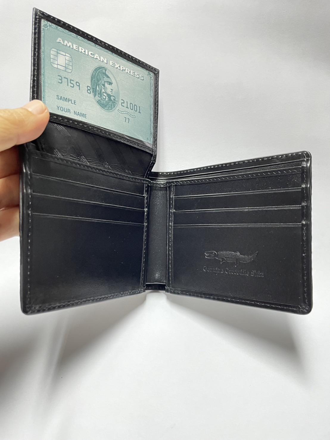 กระเป๋าหนังจระเข้แท้ (กระดูกหาง)