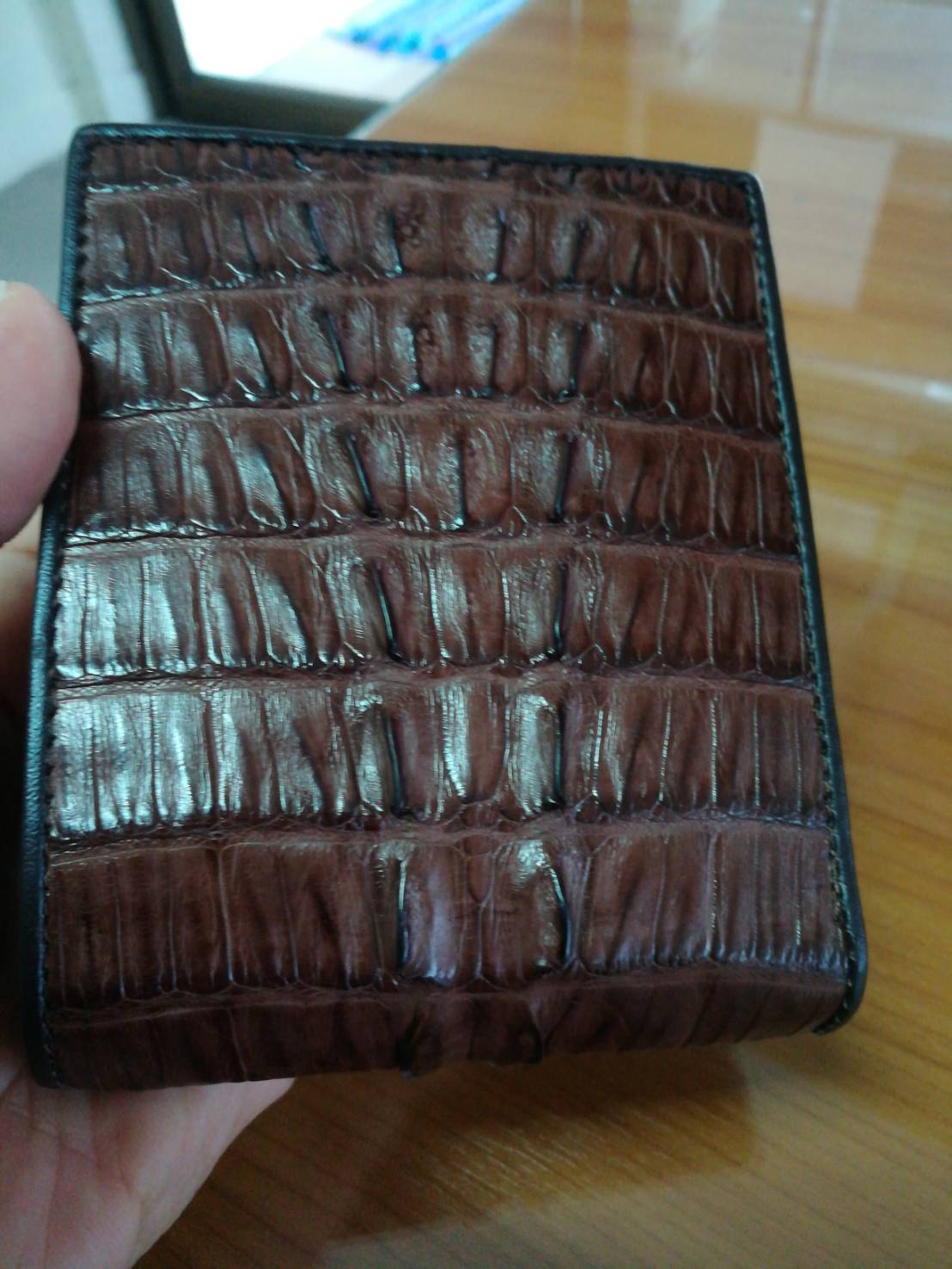 กระเป๋าหนังจระเข้แท้(กระดูกหาง)