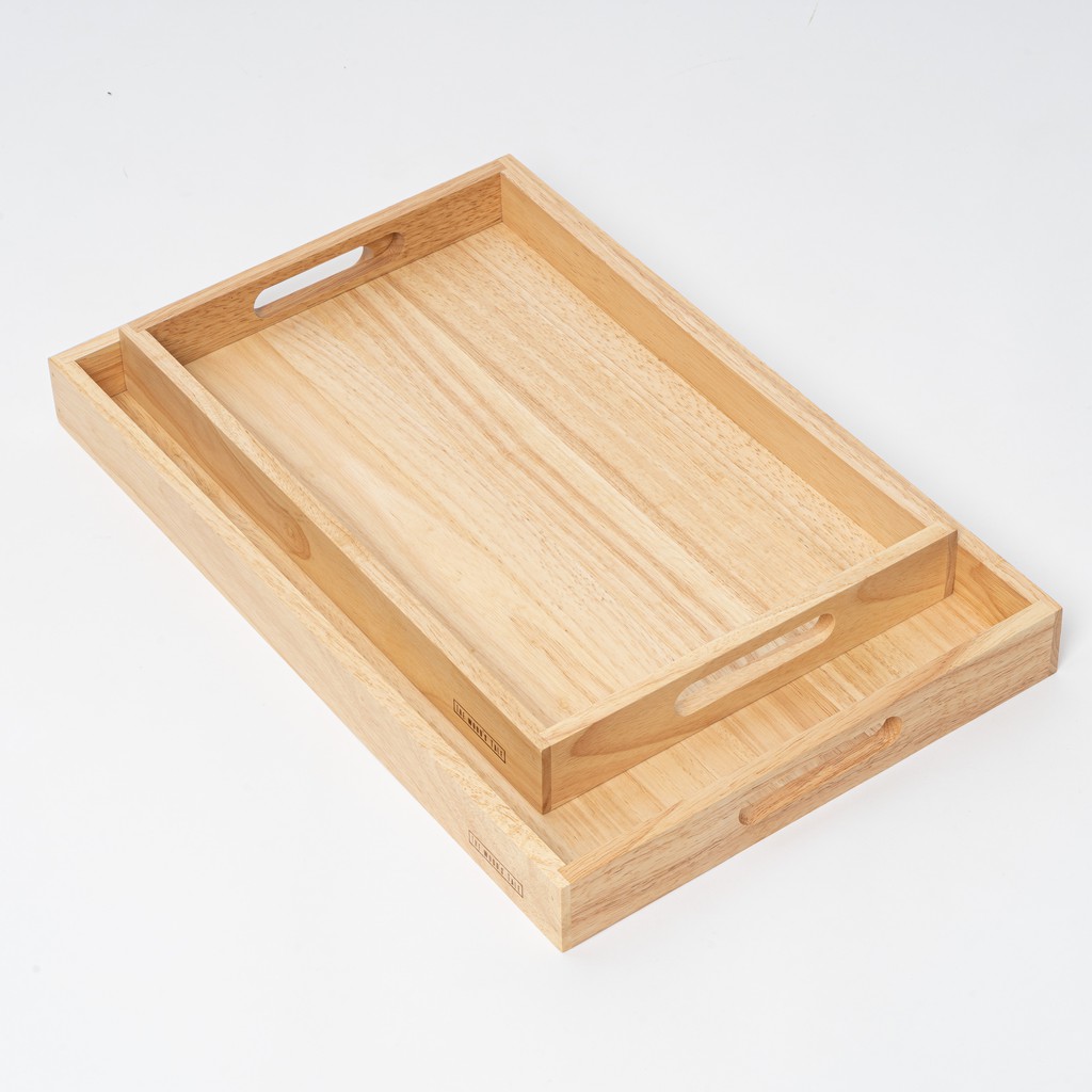The Wood's Tale ถาดไม้ ถาดเสิร์ฟ SERVING TRAY จากไม้แท้ธรรมชาติ มี 2 ไซส์