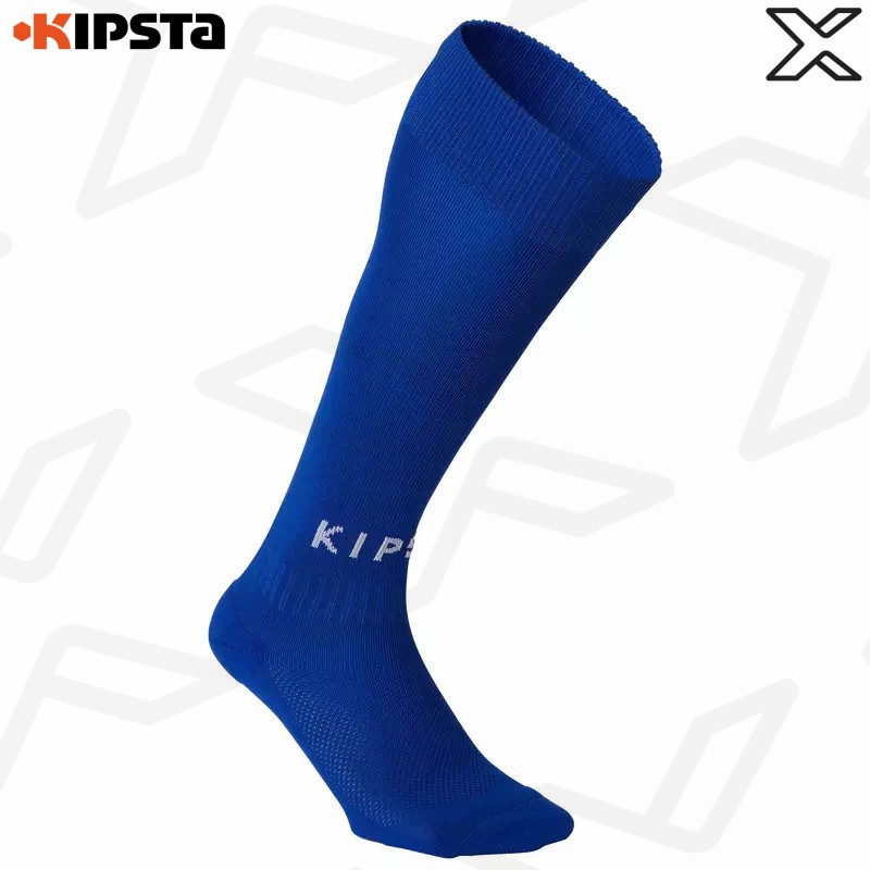 KIPSTA ถุงเท้าฟุตบอลสำหรับผู้ใหญ่รุ่น F100 (สีน้ำเงิน)