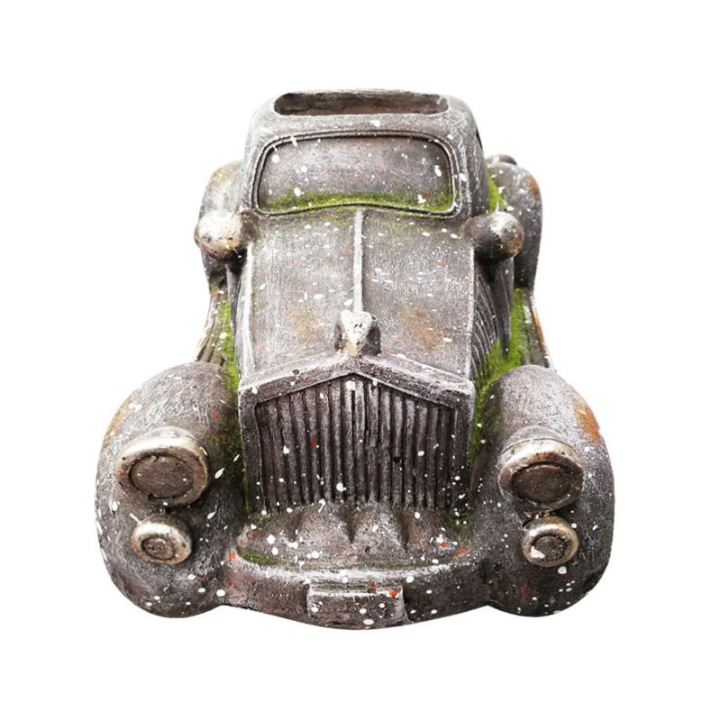 FONTE รูปปั้นรถคุณปู่แต่งสวน รุ่น GB7-181112-16D ขนาด 40 x 22.2 x 17.5 ซม. สีเทา รูปปั้นแต่งสวนสวย มองแล้วสบายตา น่าชม