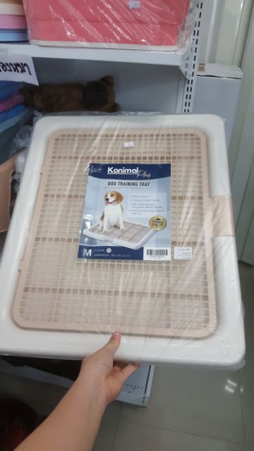 KANIMAL ห้องน้ำหมา 2ขนาด M และ XL -**ห้องน้ำสุนัข มีตัวล็อค สุนัขเล็ก -บางแก้ว-ไซบีเรียน