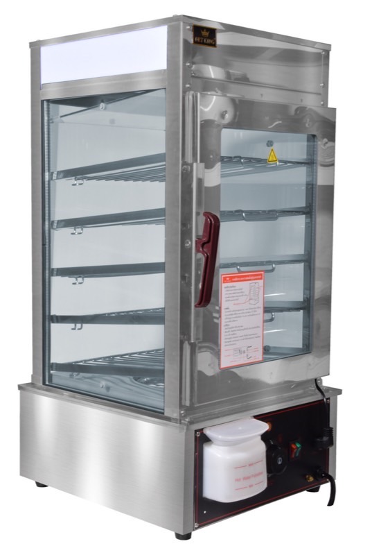 -ตู้โชว์อุ่นอาหาร 5 ชั้น ระบบไอน้ำ Steamer