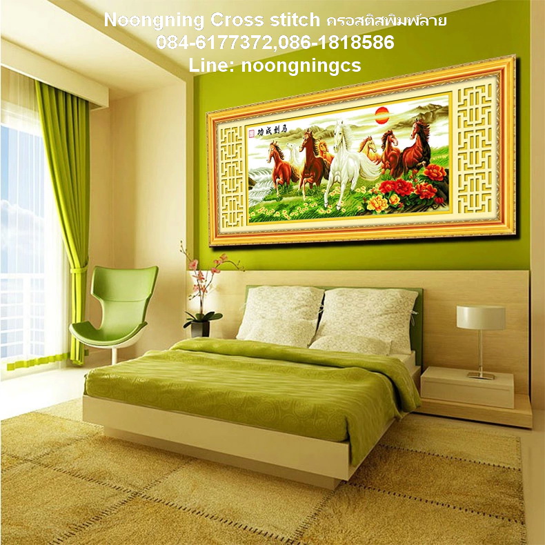 วิว ชุดปักครอสติช พิมพ์ลาย ครอสติสจีน งานฝีมือ DIY