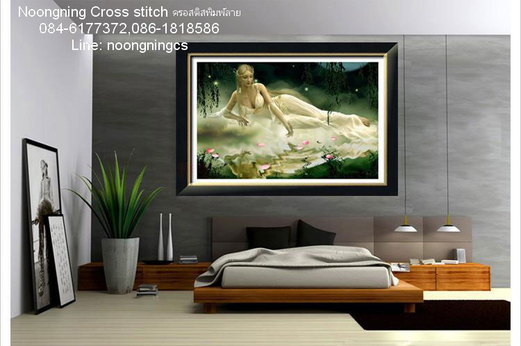 เหยี่ยว ชุดปักครอสติช พิมพ์ลาย ครอสติสจีน งานฝีมือ DIY