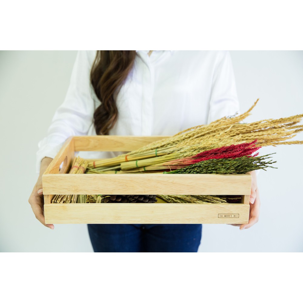 The Wood's Tale ลังไม้ กล่องไม้ WOODEN BOX B จากไม้ธรรมชาติ มี 4 ไซส์