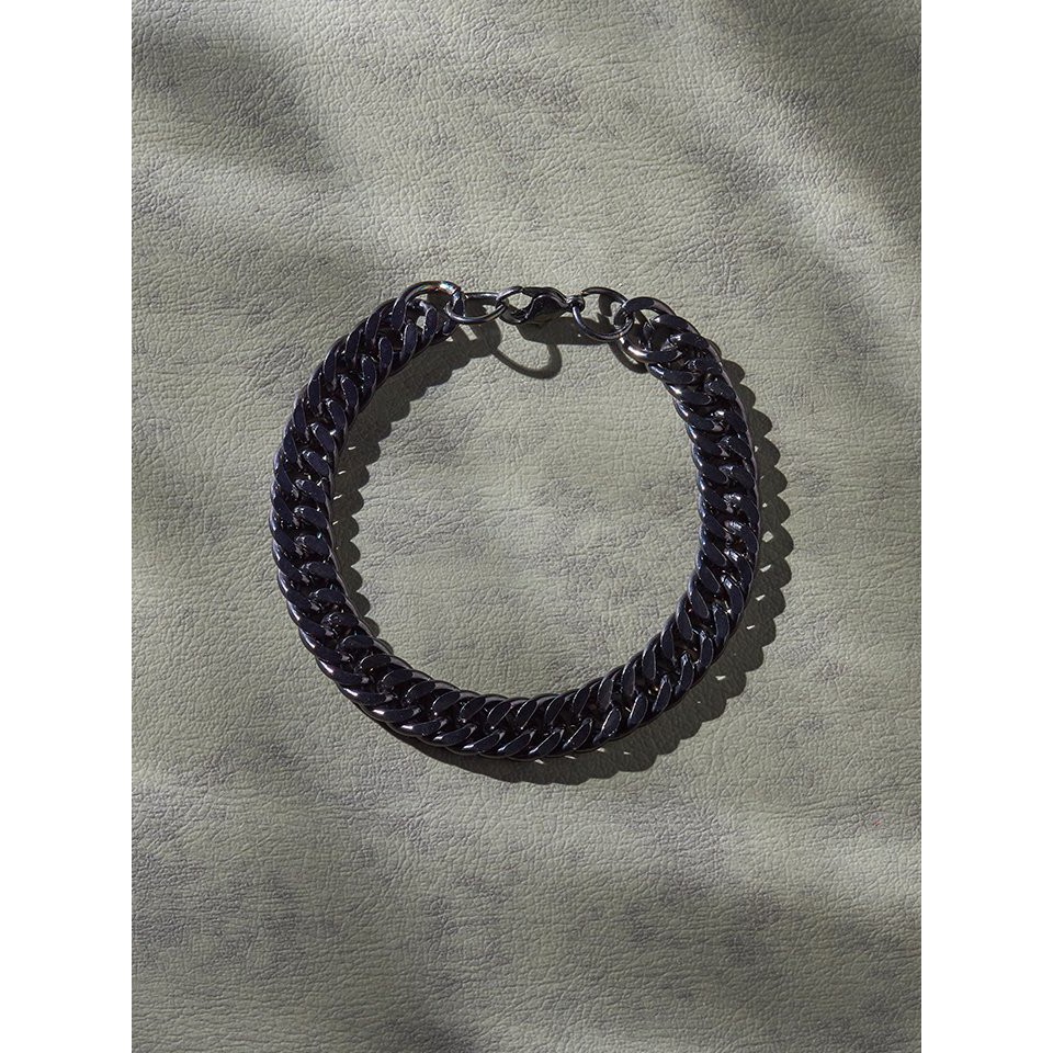 !!สินค้าขายดี!! สร้อยข้อมือลายโซ่ สร้อยข้อมือแฟชั่น Black Chain Bracelet