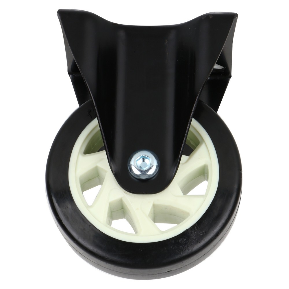 อะไหล่ เฟอร์นิเจอร์ ลูกล้อแป้นตายPU FITT 623125 5นิ้ว สีดำ FIXED PLATE CASTER WHEEL FITT 623125 5" BLACK
