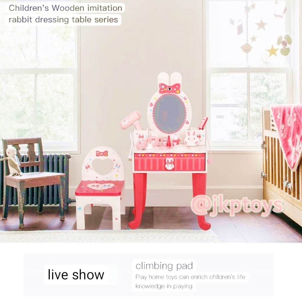 PlayTive Junior Kitchen Wooden Toy ครัวไม้เทาแดง สำเนา