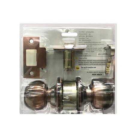 ลูกบิดทั่วไป YALE VCA5127US11 หัวกลม สีทองแดงรมดำ น้ำหนักเบา ติดตั้งง่าย