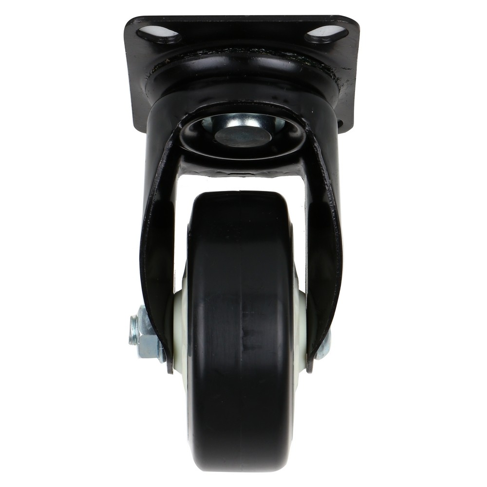 อะไหล่ เฟอร์นิเจอร์ ลูกล้อแป้นหมุนPU FITT 622100 4นิ้ว สีดำ SWIVEL PLATE CASTER WHEEL FITT 622100 4" BLACK
