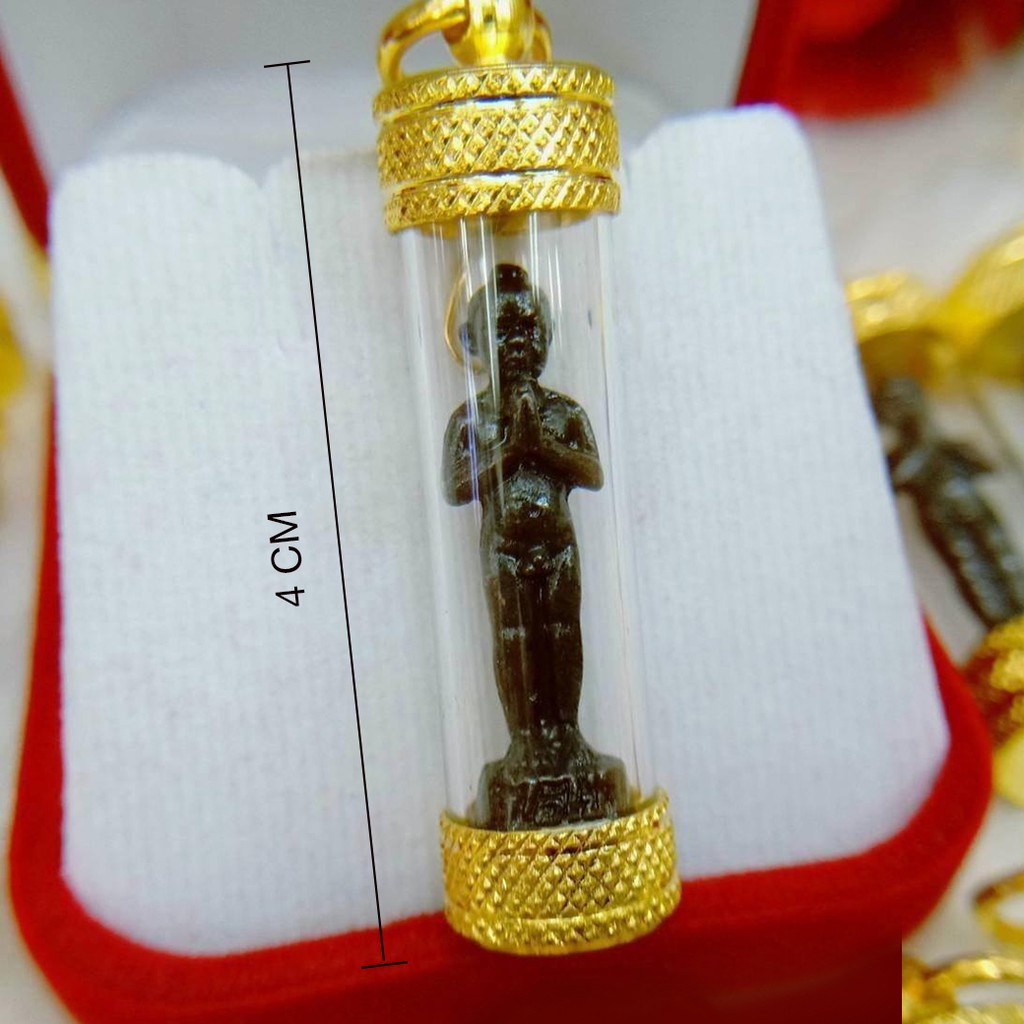 !!สินค้าขายดี!! จี้ตะกรุดไอ้ไข่วัดเจดีย์กรอบทอง 24K 24K Gold Plated Ai Khai Pendant