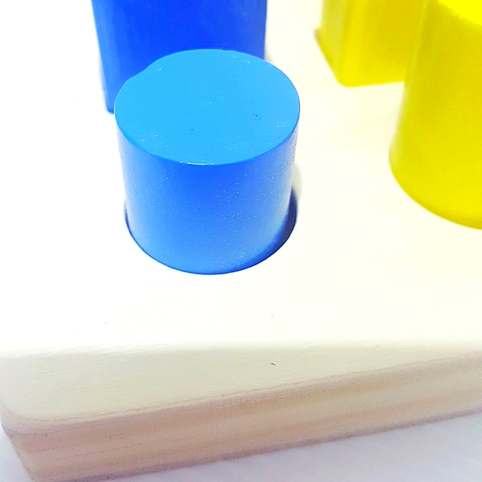 ของเล่นไม้ บล็อคไม้ รูปทรง สื่อการเรียนการสอน ใช้ใน โรงเรียนแบบ Montessori (Montessori Math Educational Toys Wooden Material)