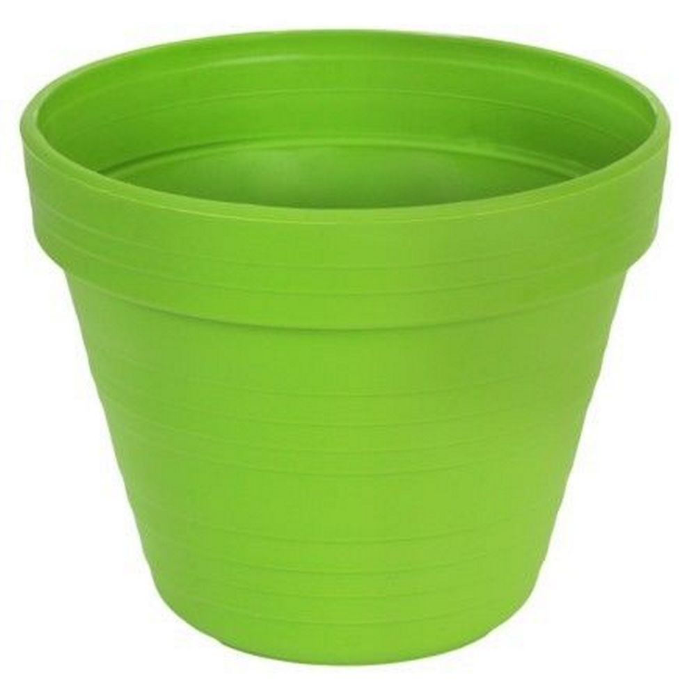 กระถางพลาสติก BABA ไซส์ S 18 ซม. สีเขียว PLASTIC PLANT POT BABA BI203 S 18CM GREEN