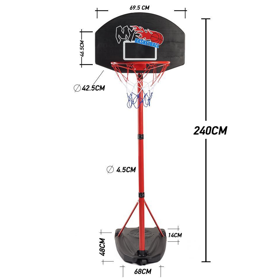 !!สินค้าขายดี!! แป้นบาสปรับระดับได้ ชุดแป้นบาสตั้งพื้น Adjustable Basketball Stand