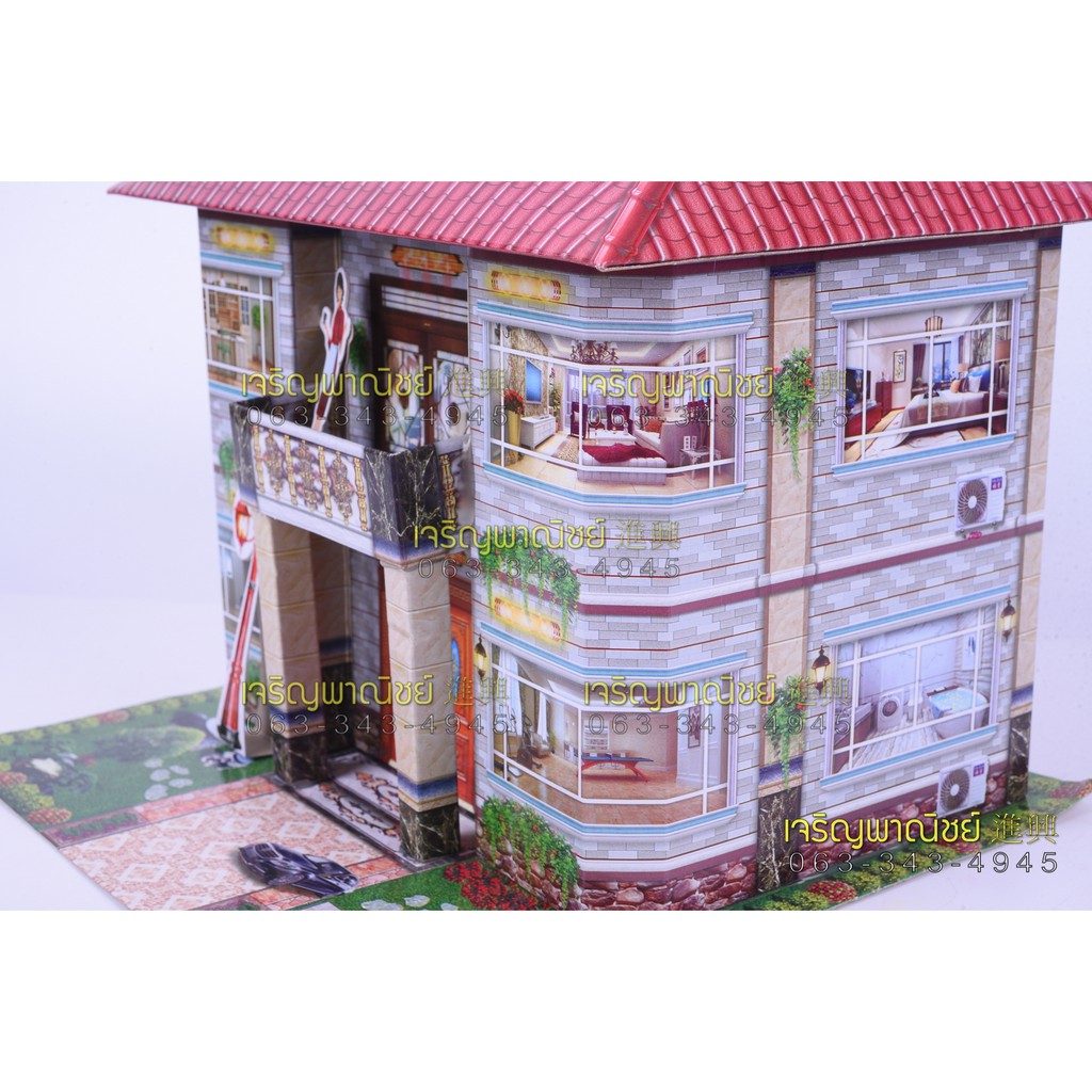 บ้านกงเต็ก คอนโดกงเต็ก บ้านกระดาษ สำหรับไหว้บรรพบุรุษ