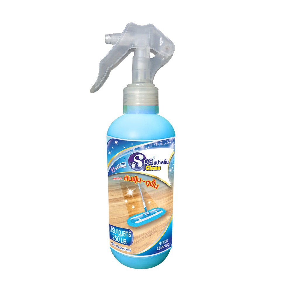 Spaclean สปาคลีนดันฝุ่น-ถูพื้น 250มล. (เลือกกลิ่นได้)