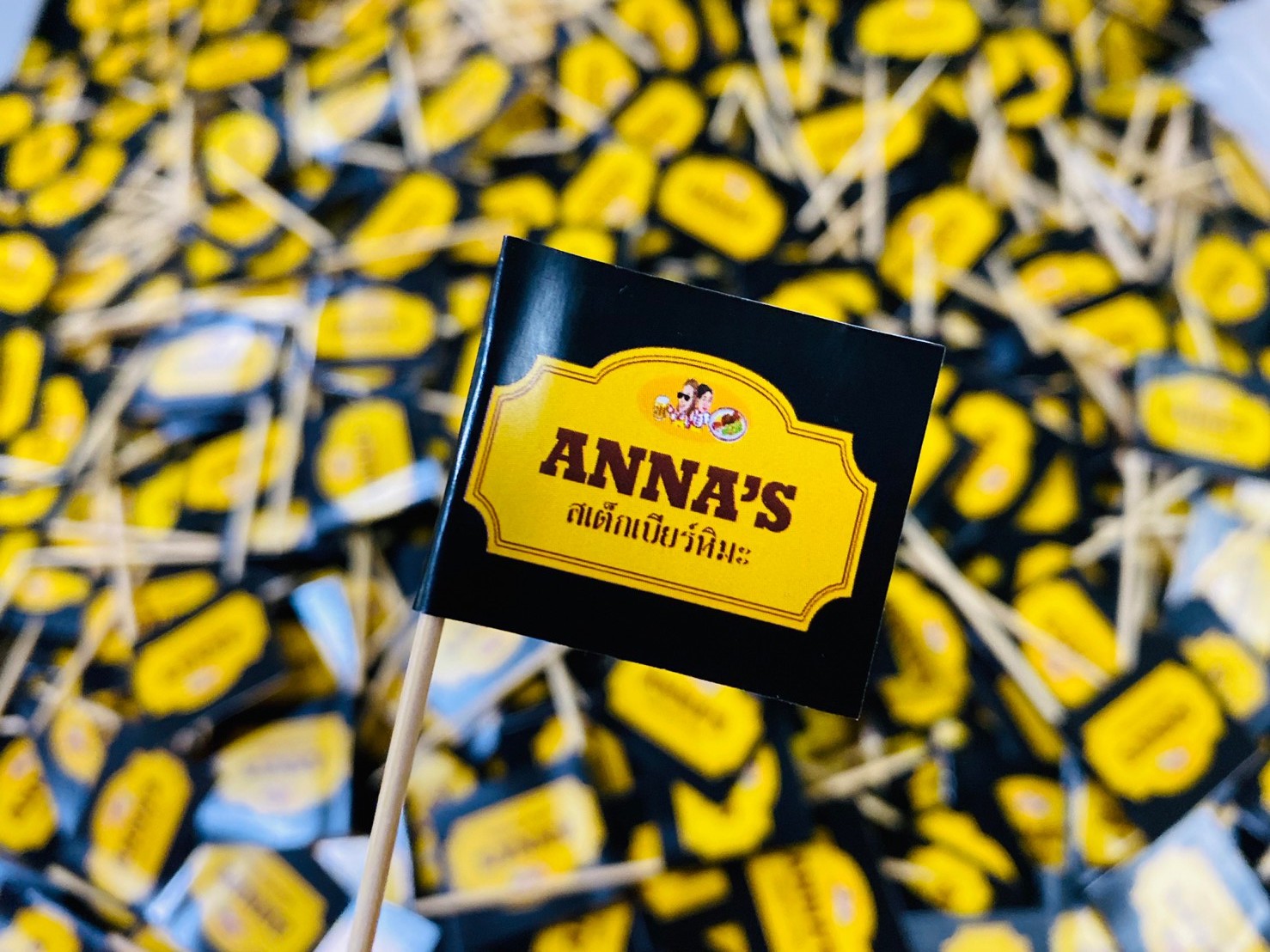 FOOD FLAG ธงปักอาหารก้าน 6.5 cm (ค็อกเทล)ไดคัทมาตราฐาน