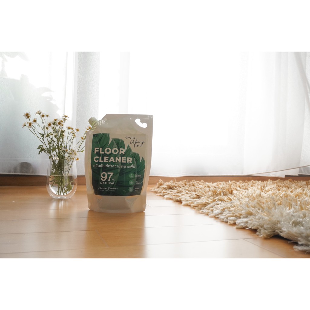 [เซ็ทบ้านคลีน] น้ำยาซักผ้า x1 น้ำยาล้างจาน x1 น้ำยาถูพื้น x1 ชนิดถุงเติม Divana Urban Forest สูตรอ่อนโยน บ้านหอม สะอาด
