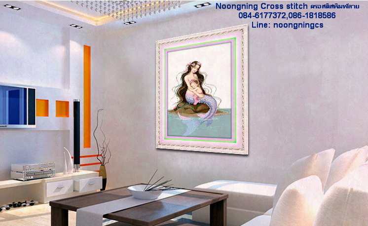 เด็กผู้หญิง ชุดปักครอสติส พิมพ์ลาย ครอสติสจีน งานฝีมือทำที่บ้าน DIY