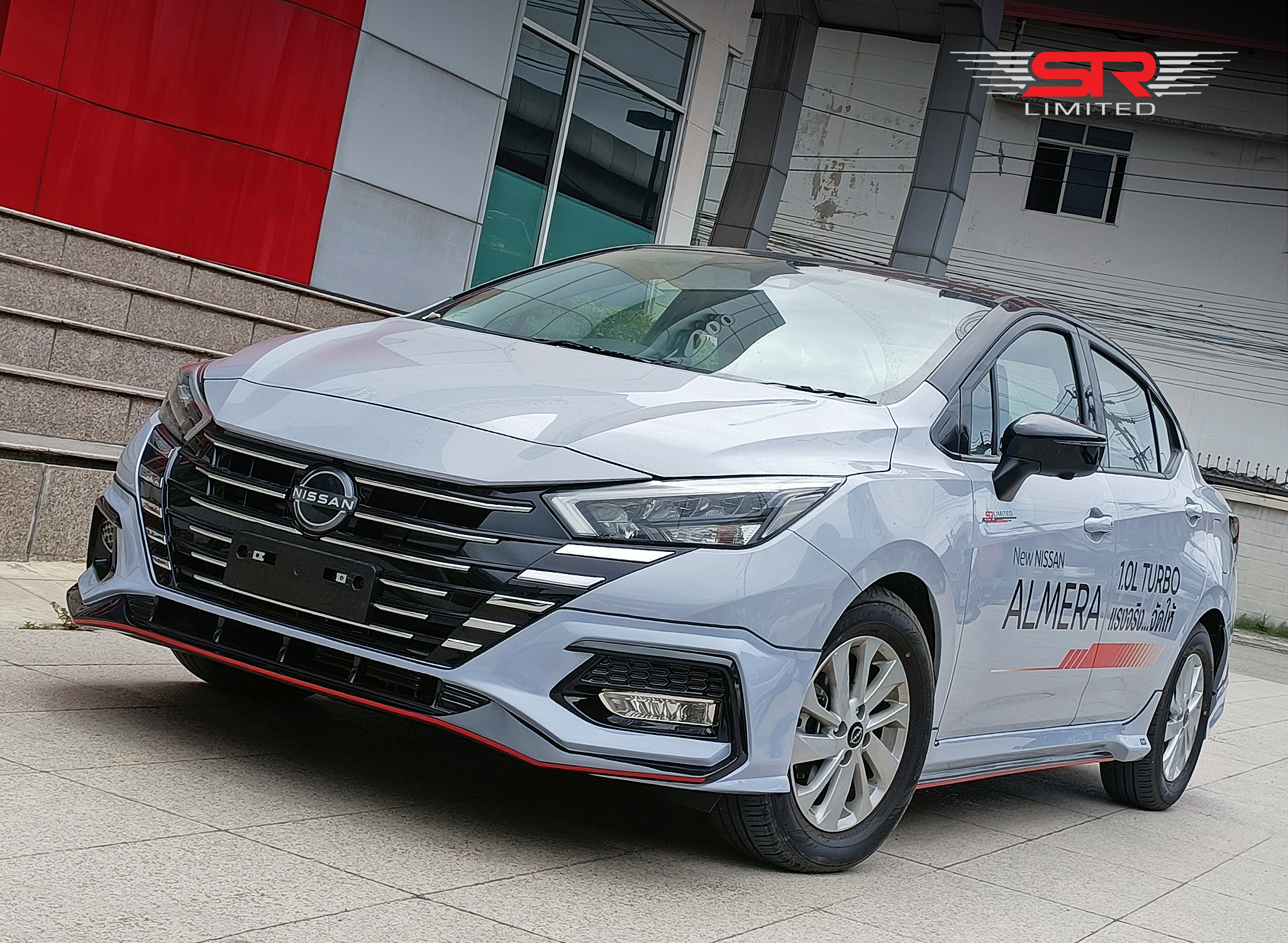 ชุดแต่งรถ สเกิร์ต-สปอยเลอร์ All New Almera 2023 Turbo ทรง SR-Limited By OSR
