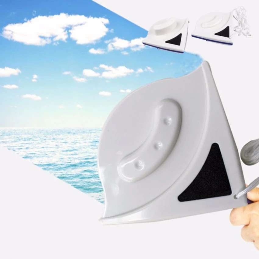 อุปกรณ์เช็ดกระจกพร้อมกัน 2 ด้าน แม่เหล็กเช็ดกระจก 2 ด้าน ที่เช็ดกระจกด้านนอก อุปกรณ์ทำความสะอาดนอกหน้าต่าง