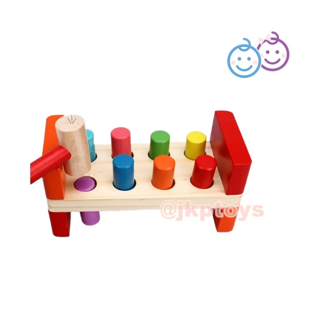 ของเล่นเสริมพัฒนาการ ตอกทุบ 8 ชิ้น