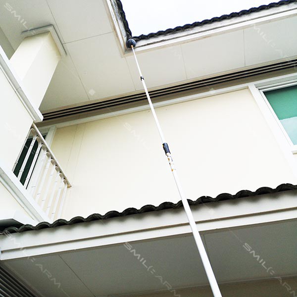 SmileArm® ด้ามกดล็อค 7 ม. อลูมิเนียมแท้100% ใช้คู่กับหัวอุปกรณ์ ด้ามอเนกประสงค์ ยืด-หดได้ ไม่เป็นสนิม มีประกันส่งซ่อมได้