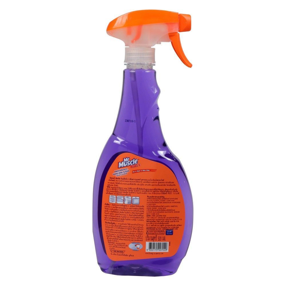 น้ำยาเช็ดกระจก MR.MUSCLE ลาเวนเดอร์ 520 มล. GLASS CLEANER MR.MUSCLE 520ML
