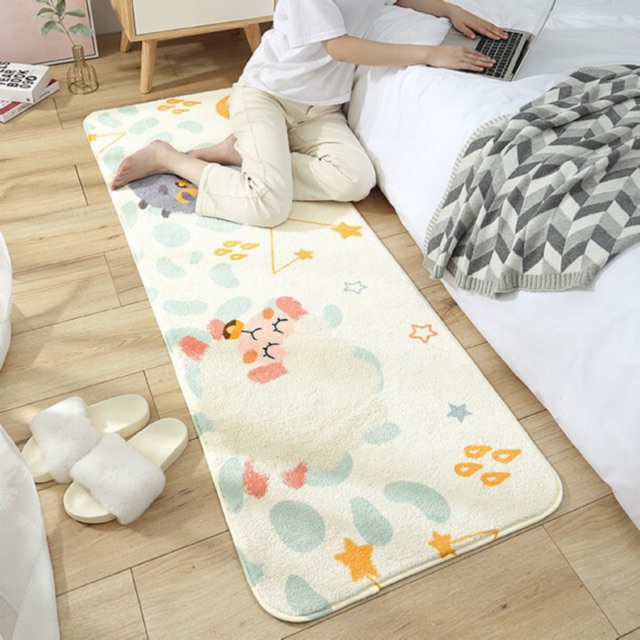 [Carpet] พรมห้องครัว พรมขนนุ่ม พรมห้องน้ำ-ห้องนั่งเล่น ขนหนานุ่มมือและเท้า ลายน่ารัก