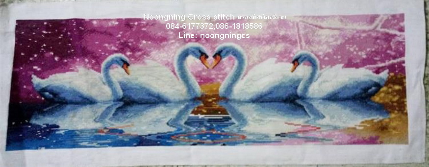 ตัวอักษรจีน ชุดปักครอสติช พิมพ์ลาย ครอสติสจีน งานฝีมือ DIY