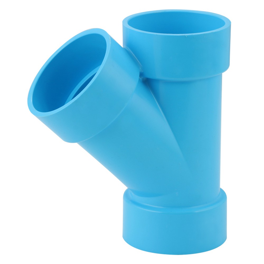 ท่อประปา ข้อต่อ ท่อน้ำ ท่อPVC ข้อต่อสามทางวาย-บาง SCG 2 นิ้ว สีฟ้า FAUCET WYE PVC SOCKET SCG 2" LITE BLUE