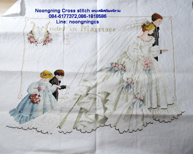 ทักซิโด้ ชุดปักครอสติช พิมพ์ลาย ครอสติสจีน งานฝีมือ DIY