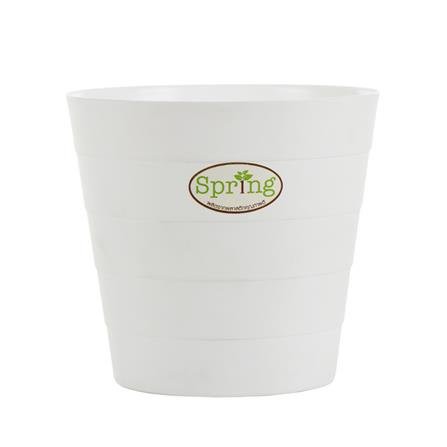 กระถางพลาสติก SPRING SP-03 สีขาว ช่วยตกแต่งสวนของคุณให้ดูสวยงามมากขึ้น
