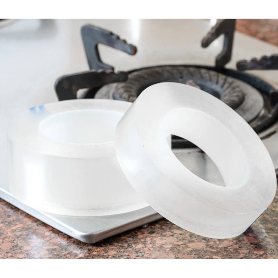 เทปกาวแปะกันรั่ว กันน้ำซึม ปะรอยแตกร้าว กาวอุดรอยรั่ว อุดรอยร้าว เทปกาวซิลิโคนใส กาวกันน้ำ สำหรับห้องครัว ห้องน้ำ