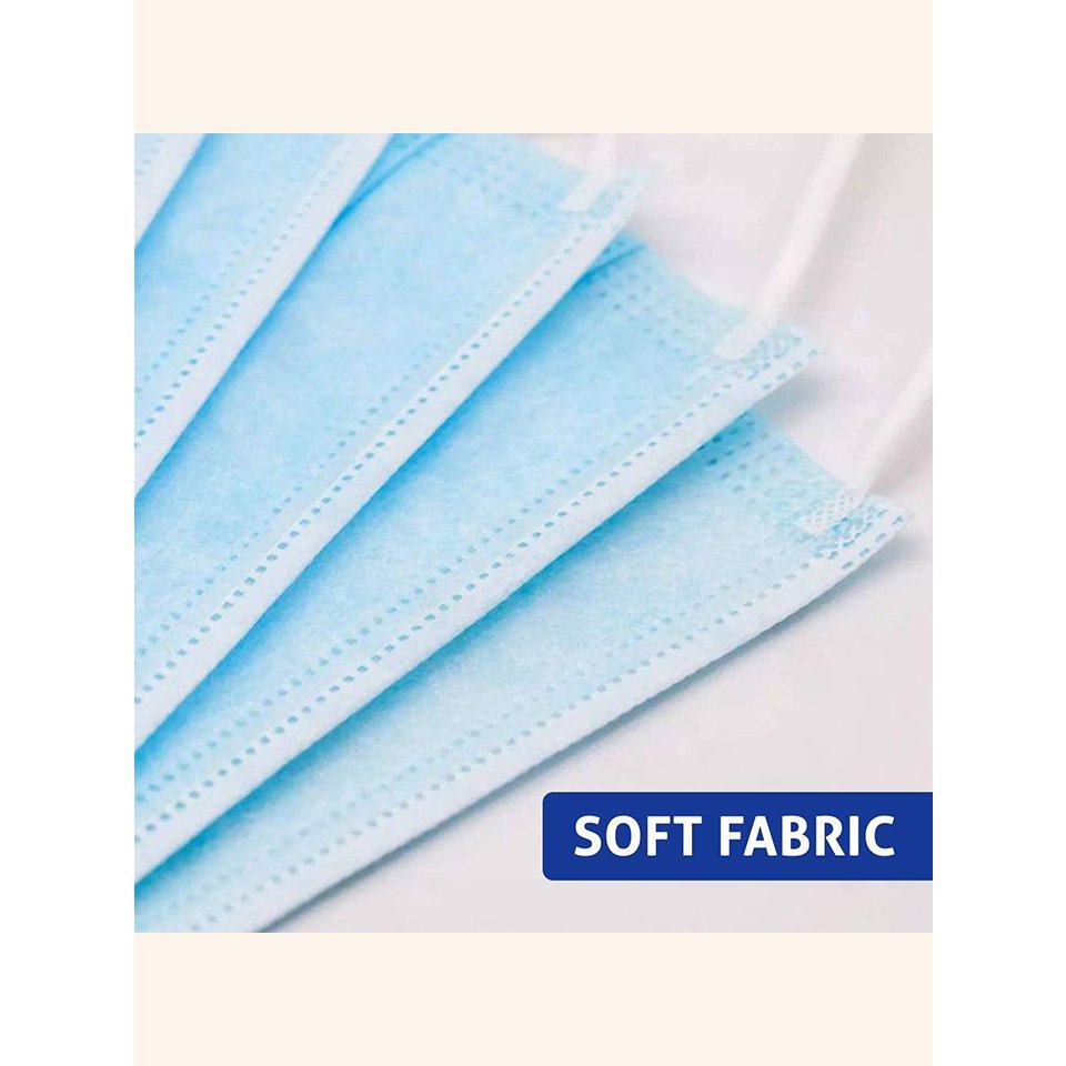 !!สินค้าขายดี!! หน้ากากอนามัย แผ่นกรอง 3 ชั้น กล่องละ 50 ชิ้น Disposable Face Mask 50 pcs.