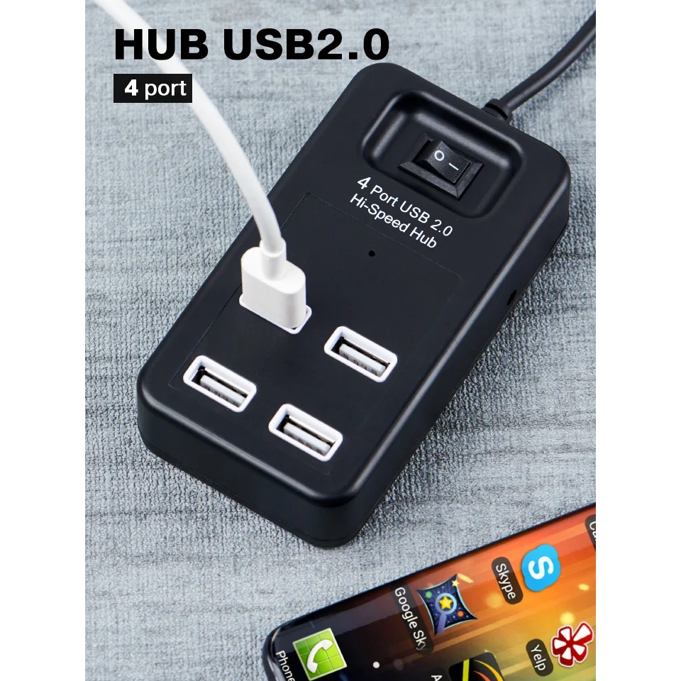 !!สินค้าขายดี!! USB Hub แบบ 4 พอร์ท Hub USB 2.0 4 Port