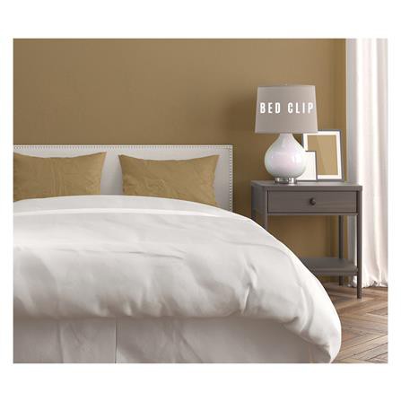 ปลอกหมอนหนุน BED CLIP STANDARD สีครีม แพ็ก 2 ชิ้น ผ้าละเอียดนุ่มลื่น คืนตัวได้ดี