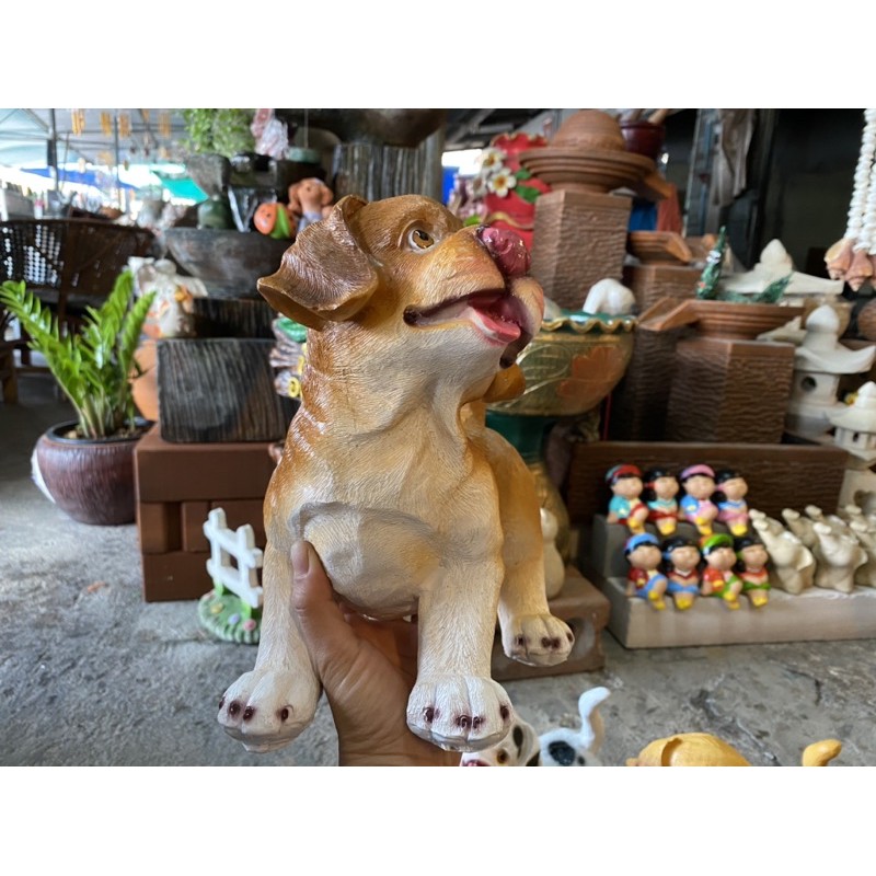 หมาเรซิน หมาตกแต่งสวน ตุ๊กตาแต่งสวน ตุ๊กตาแต่งบ้าน