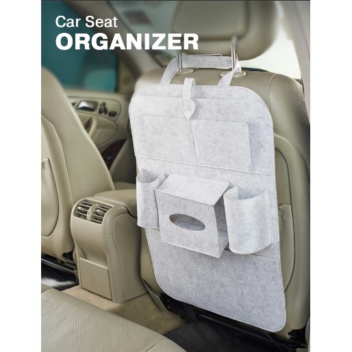 !!สินค้าขายดี!! กระเป๋าใส่ของในรถยนต์ กระเป๋าใส่ของหลังเบาะ Car Seat Organizer