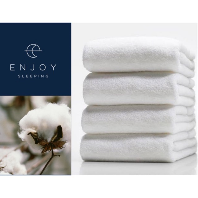 🔥🔥🔥ผ้าเช็ดตัว ทอด้ายคู่ ผ้าขนหนูโรงแรม ผ้าเช็ดตัวโรงแรม hotel towel cotton 100%