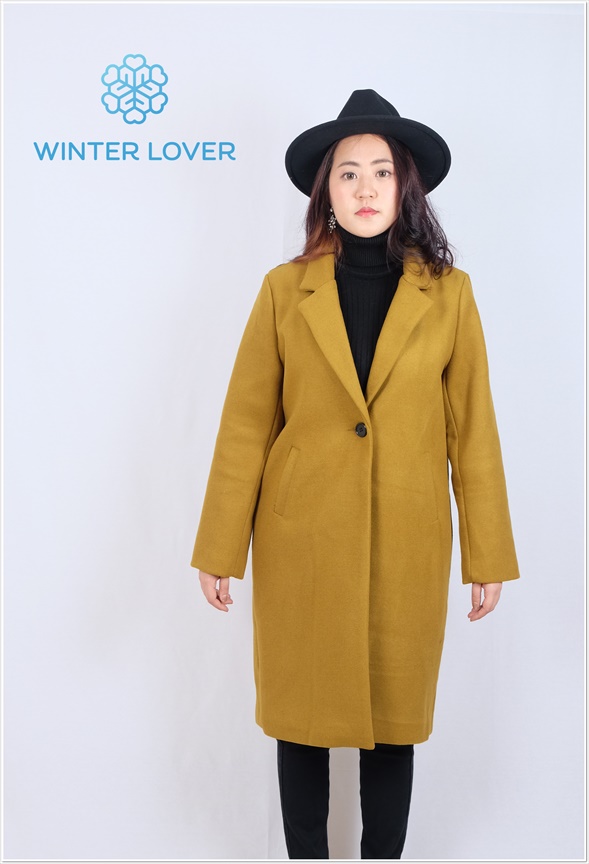 เสื้อโค้ทยาวสีเขียวมะกอก กันหนาว ผ้าวูลแท้ รุ่น "Classic European Coat"สวยหรู ดูดี คลาสสิค ขนาดใหญ่ (3XL)(พร้อมส่ง)