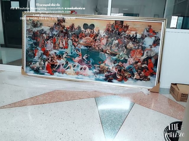 ปลาคราฟมงคล ชุดปักครอสติช พิมพ์ลาย ครอสติสจีน งานฝีมือ DIY