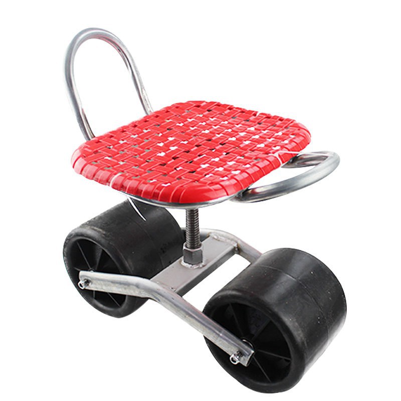 โต๊ะทำงานในสวน เก้าอี้ทำงานในสวน สามารถหมุนได้ 360 องศา องศาเก้าอี้นั่งทำงานสองล้อ เครื่องมือทำสวน