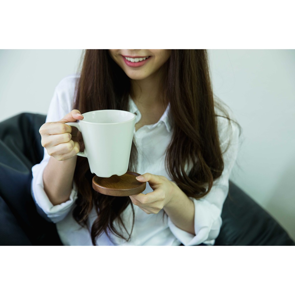 The Wood's Tale จานรองแก้ว ที่รองแก้ว COASTER ไม้แท้ (มี 2 สี)