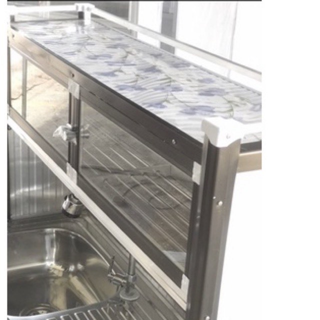 ตู้อ่างล้างจานต่อบน มีที่เก็บจานพร้อมฝาปิด ขนาด 1 เมตร