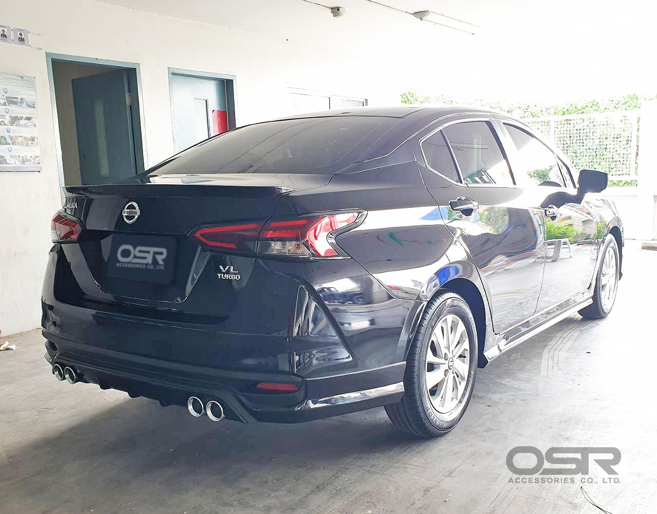 ชุดแต่งรถ สเกิร์ต-สปอยเลอร์ All New Almera 2020 Turbo ทรง SR-Limited By OSR
